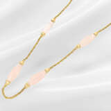 Chain/necklace: unusual endless 18K gold chain wit… - photo 4