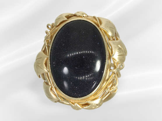 Ring: magnificent and very wide goldsmith ring wit… - photo 2