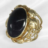 Ring: magnificent and very wide goldsmith ring wit… - photo 3