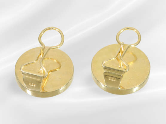 Earrings: beautiful 18K gold vintage opal earrings… - photo 3