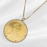 Chain/pendant: gold Venetian chain with coin penda… - фото 1