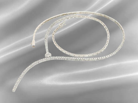 Chain/necklace: unusual, modern brilliant-cut diam… - фото 2