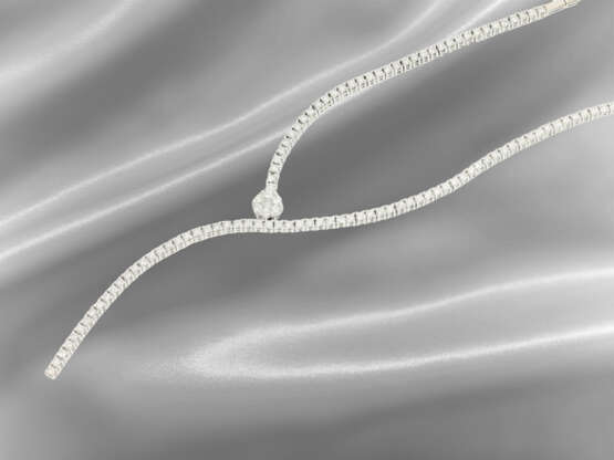 Chain/necklace: unusual, modern brilliant-cut diam… - photo 4