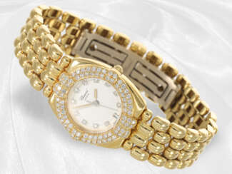 Armbanduhr: äußerst luxuriöse, schwere Damenuhr Ch…