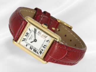 Wristwatch: fine Cartier Tank ladies' watch, refer…