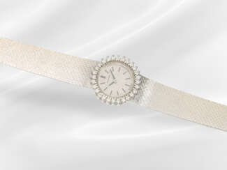 Armbanduhr: weißgoldene vintage Damenuhr aus dem H…