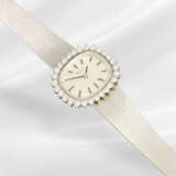 Wristwatch: white gold vintage ladies' watch with … - фото 2