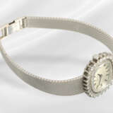Armbanduhr: weißgoldene vintage Damenuhr mit Brill… - Foto 4
