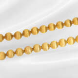 Chain/necklace: unusual 14K gold ball chain… - photo 3