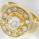Ring: sehr schöner vintage Goldschmiedering mit gr… - Foto 1