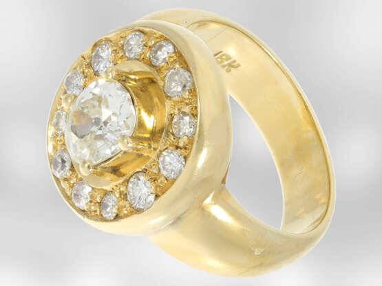 Ring: sehr schöner vintage Goldschmiedering mit gr… - Foto 2