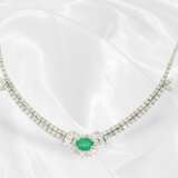 Finely crafted, elegant vintage emerald/brilliant-… - photo 1