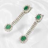 Extremely decorative emerald/brilliant-cut diamond… - photo 2