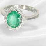 Ring: high-quality, formerly very expensive emeral… - photo 2