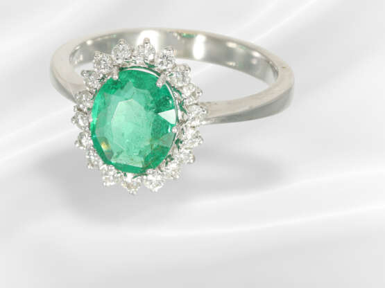 Ring: high-quality, formerly very expensive emeral… - photo 2