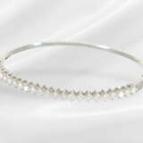 Bangle: high-quality, 18K white gold bangle set wi… - photo 2