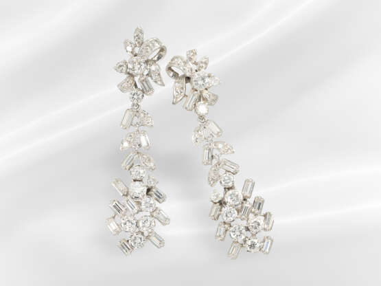 Earrings: extremely attractive diamond/brilliant-c… - фото 1