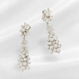 Earrings: extremely attractive diamond/brilliant-c… - photo 2