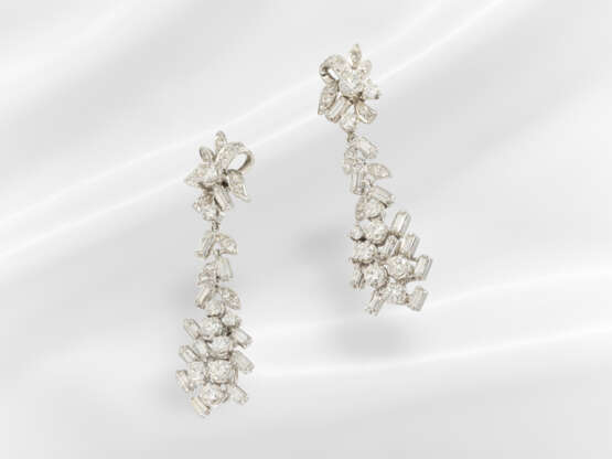 Earrings: extremely attractive diamond/brilliant-c… - photo 2