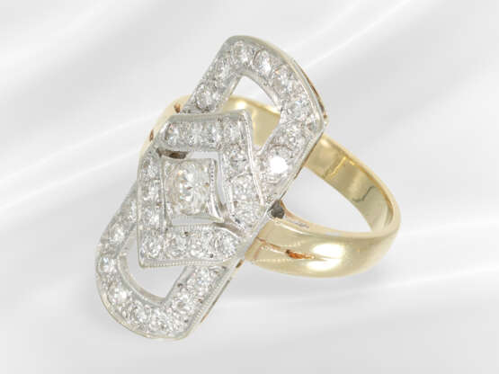 Ring: unusual vintage goldsmith ring with fine bri… - photo 4