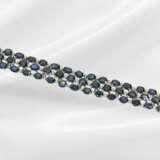 Bracelet: unusual, vintage sapphire/diamond bracel… - photo 2