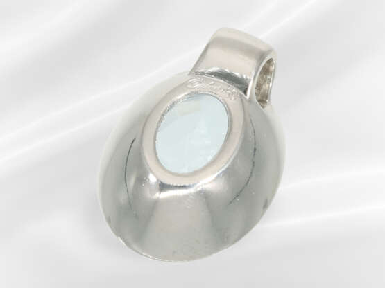 Pendant: solid aquamarine pendant, brand jewellery… - photo 3