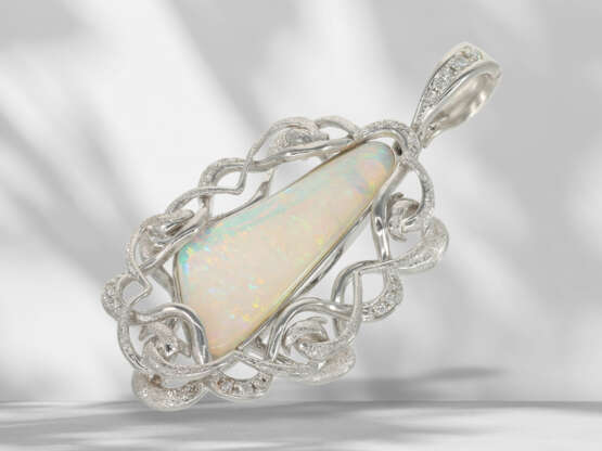 Chain with high-quality opal pendant, like new… - photo 5
