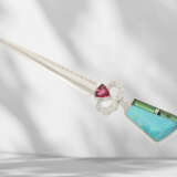 Rose/pin/pendant: unique goldsmith's work with lar… - фото 2
