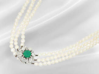 Kette/Collier: sehr schöne mehrreihige Perlenkette…