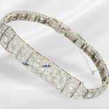 Bracelet: very beautiful, antique platinum art dec… - photo 2