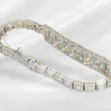 Bracelet: very beautiful, antique platinum art dec… - photo 3