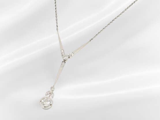 Chain/necklace: very fine Art Deco centrepiece nec… - photo 1