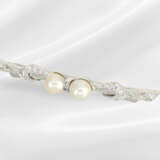 Brooch/pin: very elegant and high-quality pearl/di… - photo 2