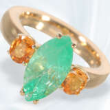 Neuwertiger handgefertigter Ring mit Smaragd von c… - Foto 3
