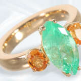 Handmade ring in like new condition with emerald o… - photo 4