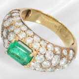 Ring: sehr dekorativer vintage Smaragd/Brillant-Go… - Foto 1