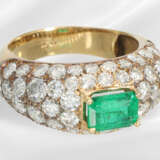 Ring: sehr dekorativer vintage Smaragd/Brillant-Go… - Foto 2
