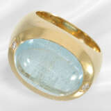 Ring: high-quality modern handwork, 18K gold with … - photo 1