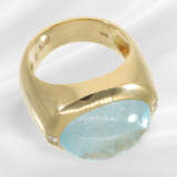 Ring: high-quality modern handwork, 18K gold with … - photo 3