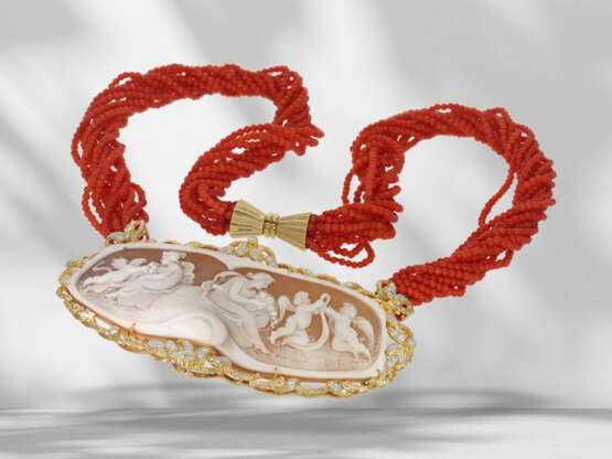 Chain: unique, very unusual coral necklace with ca… - photo 4
