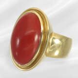 Ring: extremely beautiful and solid coral ring, fi… - photo 3