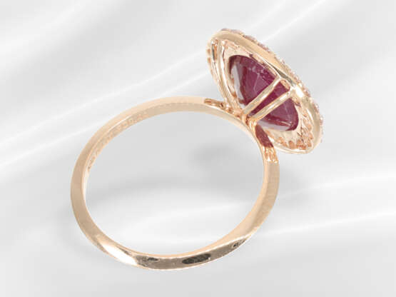 Ring: very fine gold ring with precious ruby of 4.… - фото 6