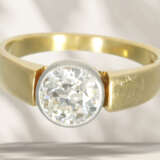 Ring: vintage Solitär-Diamant-Goldschmiedering, Al… - Foto 2