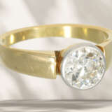 Ring: vintage Solitär-Diamant-Goldschmiedering, Al… - Foto 3
