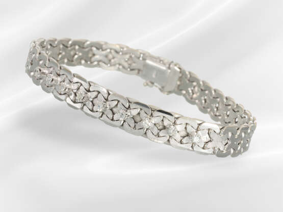 Bracelet: attractive white gold diamond/goldsmith'… - фото 1