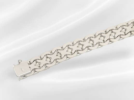 Bracelet: attractive white gold diamond/goldsmith'… - photo 3