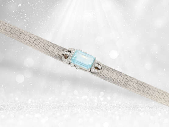Bracelet: fancy vintage aquamarine bracelet, proba… - фото 2
