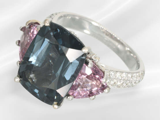 Ring: like new, handmade and very fine spinel/bril… - photo 1