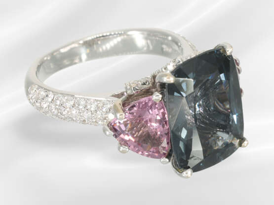 Ring: like new, handmade and very fine spinel/bril… - photo 2
