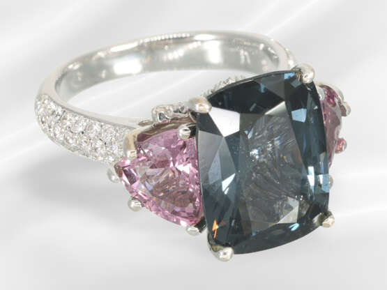 Ring: like new, handmade and very fine spinel/bril… - photo 3